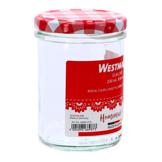 Afbeelding laden in galerijviewer, Westmark glazen jampot 230 ml 6.6 cm