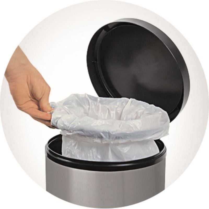 Afbeelding laden in galerijviewer, Rotho paso pedaalemmer 30l zilver metallic