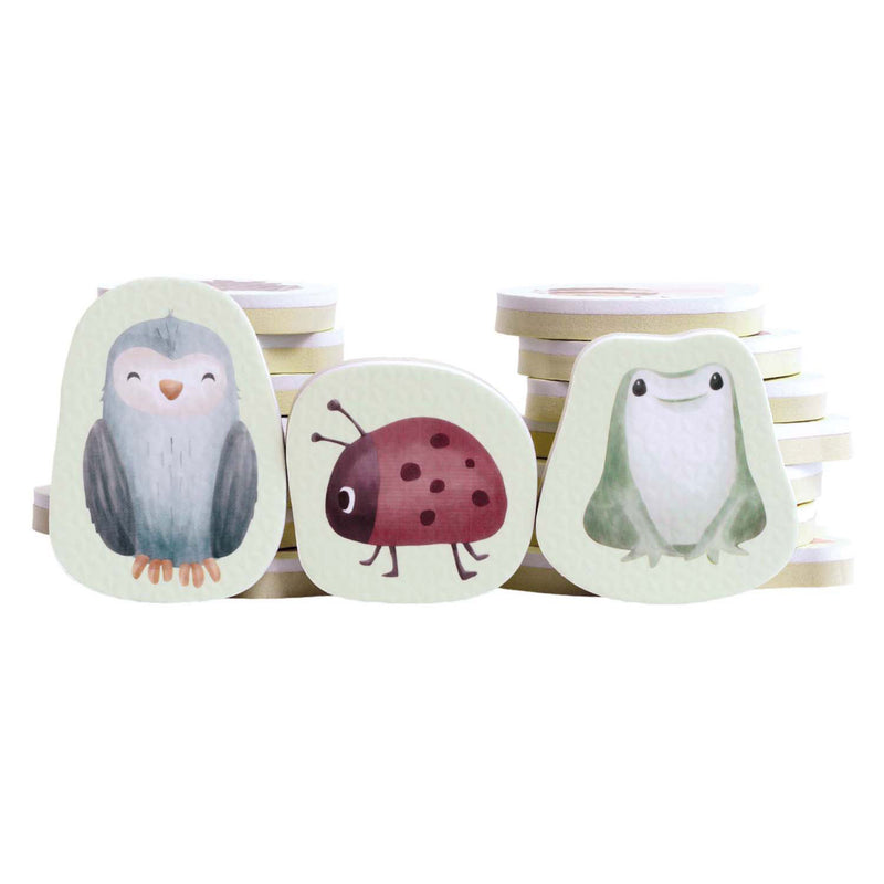 Afbeelding laden in galerijviewer, Little dutch forest friends - bad foam figuren