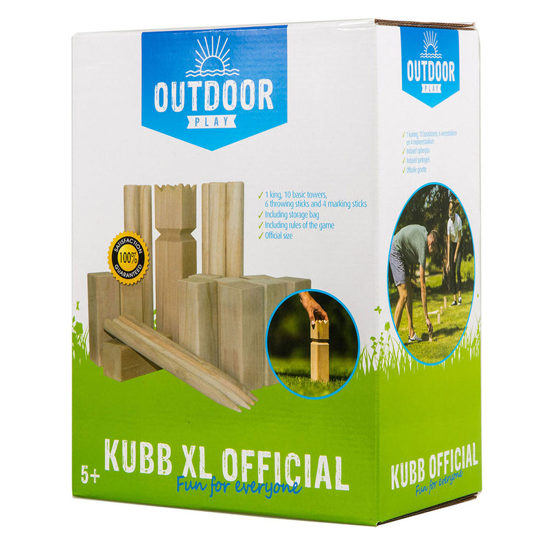 Afbeelding laden in galerijviewer, Outdoor play houten kubb game official