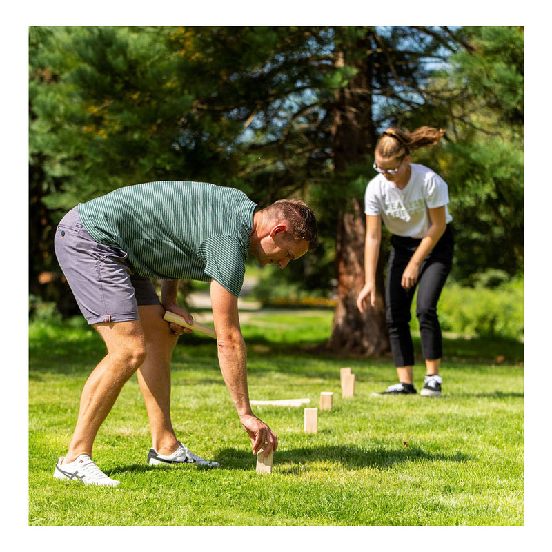 Afbeelding laden in galerijviewer, Outdoor play houten kubb game official