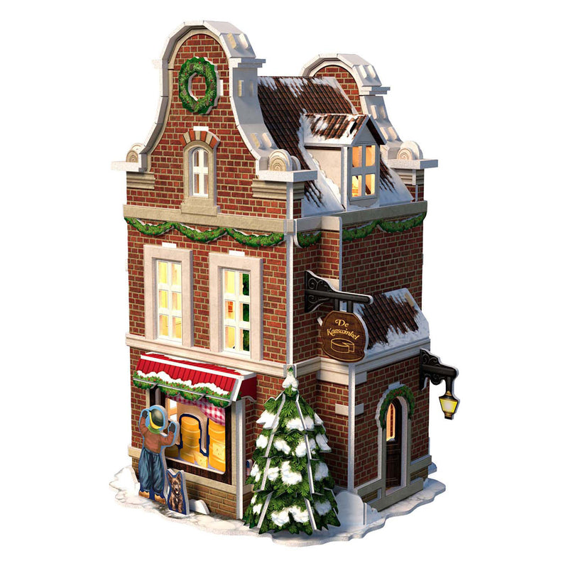 Afbeelding laden in galerijviewer, Cubic fun 3d puzzel kaaswinkel met led verlichting