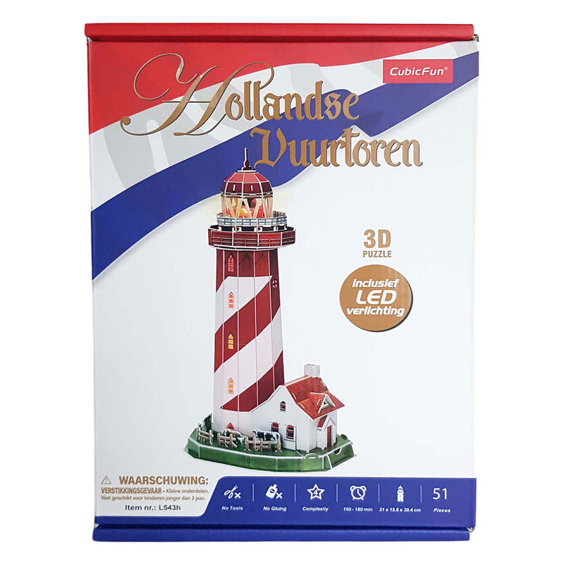 Afbeelding laden in galerijviewer, Cubic fun 3d puzzel vuurtoren led, 51st.