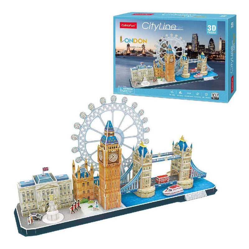 Afbeelding laden in galerijviewer, Cubic fun 3d puzzel city line londen
