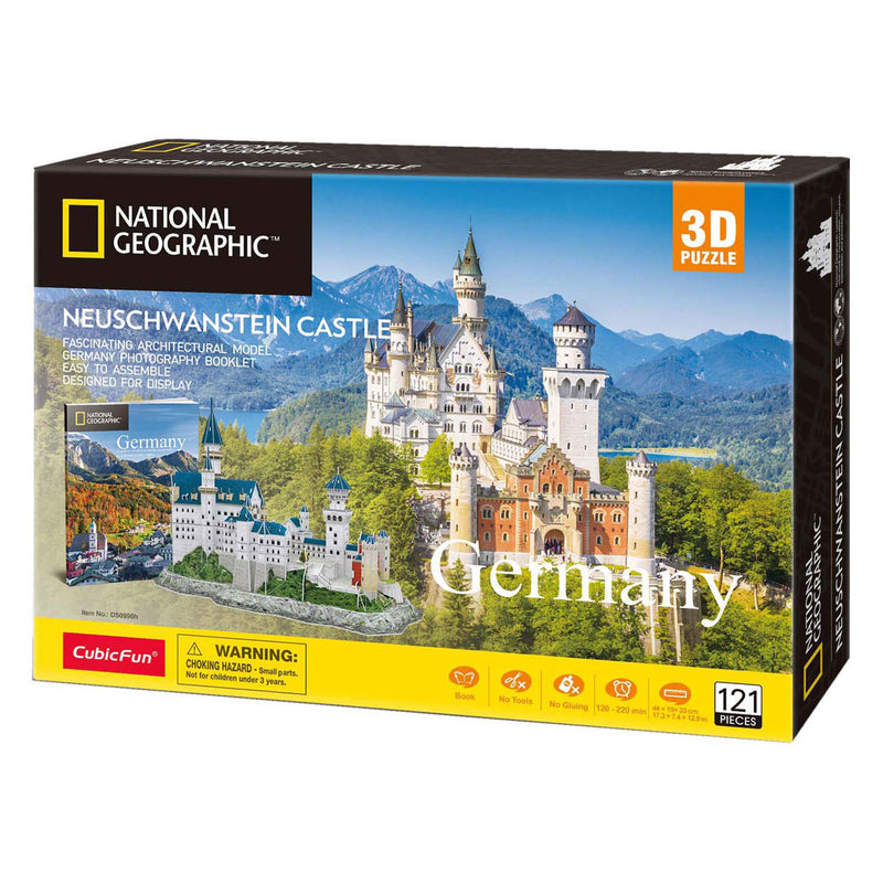 Afbeelding laden in galerijviewer, Cubic fun national geographic - 3d-puzzel - 3d-puzzel ng kasteel neuschwanstein