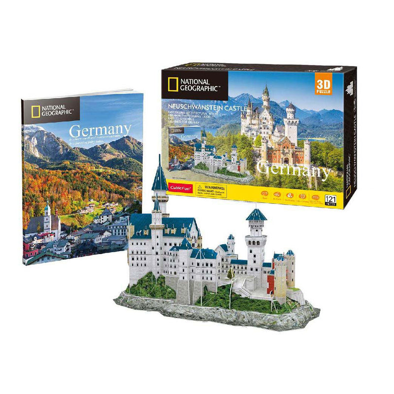 Afbeelding laden in galerijviewer, Cubic fun national geographic - 3d-puzzel - 3d-puzzel ng kasteel neuschwanstein