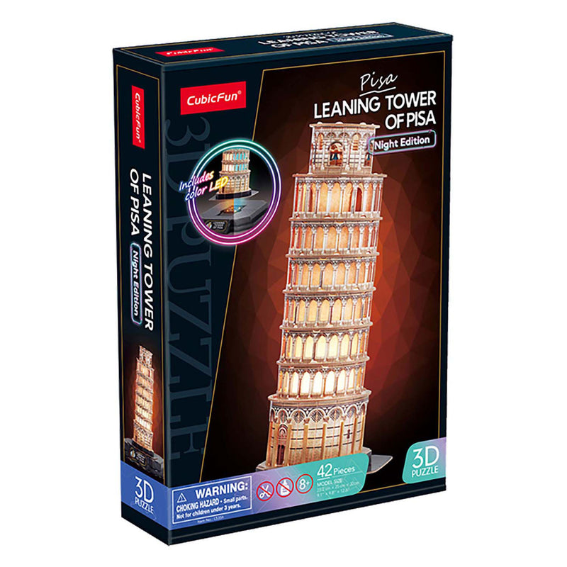Afbeelding laden in galerijviewer, Cubic fun 3d puzzel toren van pisa met led verlichting