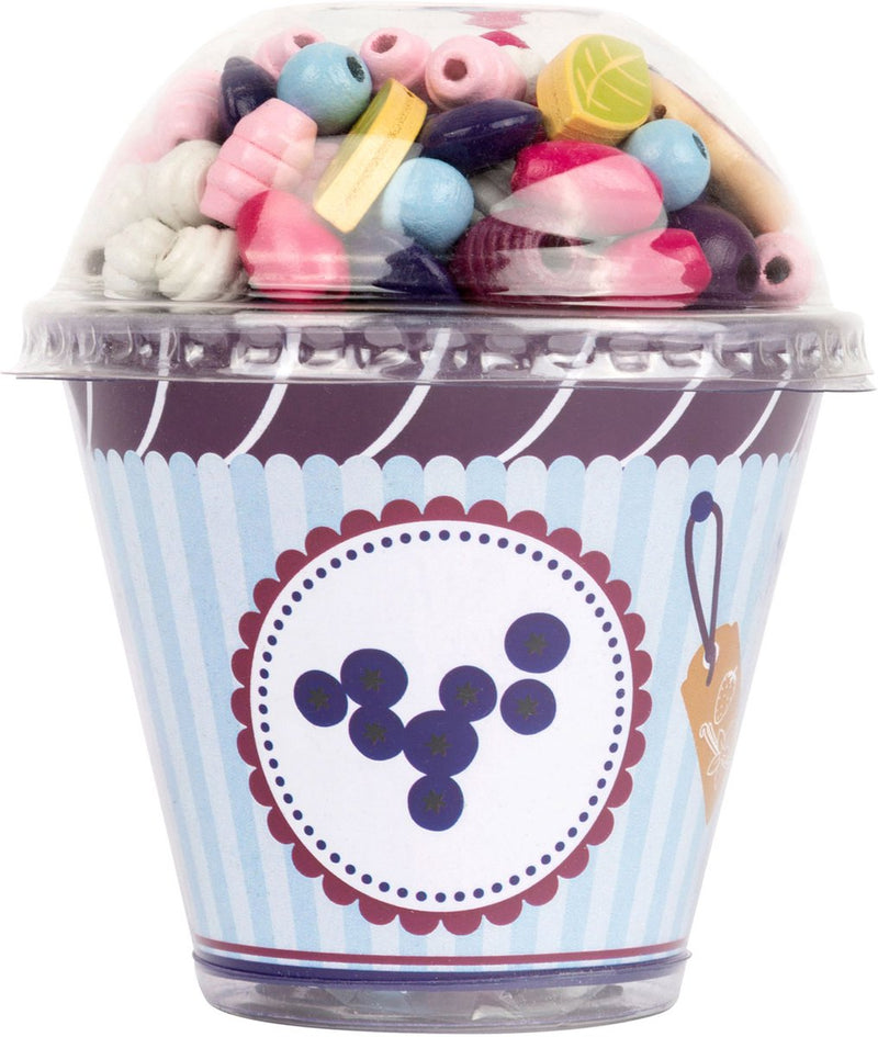Afbeelding laden in galerijviewer, Small foot - houten kralen sieraden maken cupcake