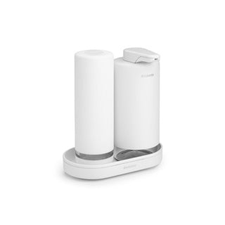 Afbeelding laden in galerijviewer, Brabantia sinkstyle zeepdispenser set - mineral fresh white