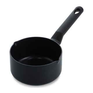 Afbeelding laden in galerijviewer, Bk easy induction steelpan 16cm - 1.5l - pfas-vrije antikleeflaag - steelpan inductie - keramische pan - ovenbestendig tot 160°c - koudgrepen - zonder deksel - zwart