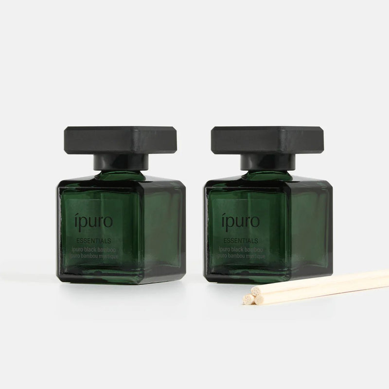 Afbeelding laden in galerijviewer, Ipuro geurdiffuser black bamboo 2 x 50 ml