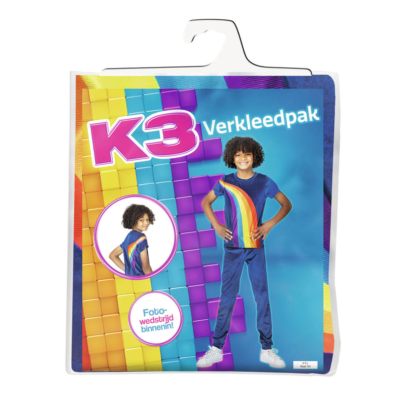 Afbeelding laden in galerijviewer, Studio 100 k3 verkleedpak regenboog - 6-8 jaar