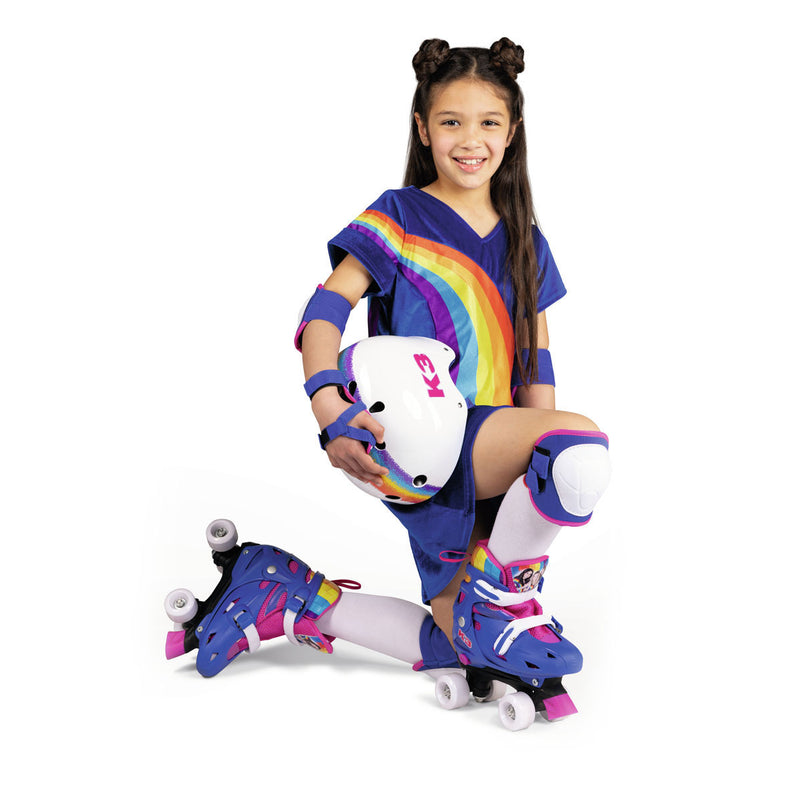 Afbeelding laden in galerijviewer, Studio 100 k3 rolschaatsen regenboog, maat 30-33