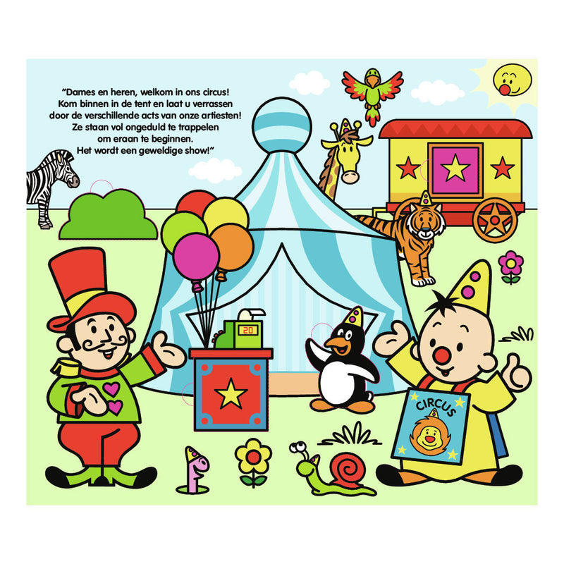 Afbeelding laden in galerijviewer, Studio 100 bumba kartonboek met flapjes - in het circus