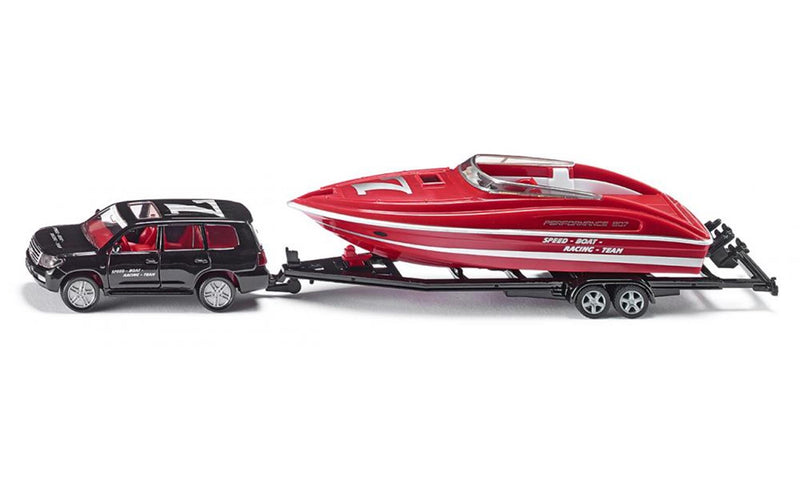 Afbeelding laden in galerijviewer, Siku 2543 auto met motorboot 1:55