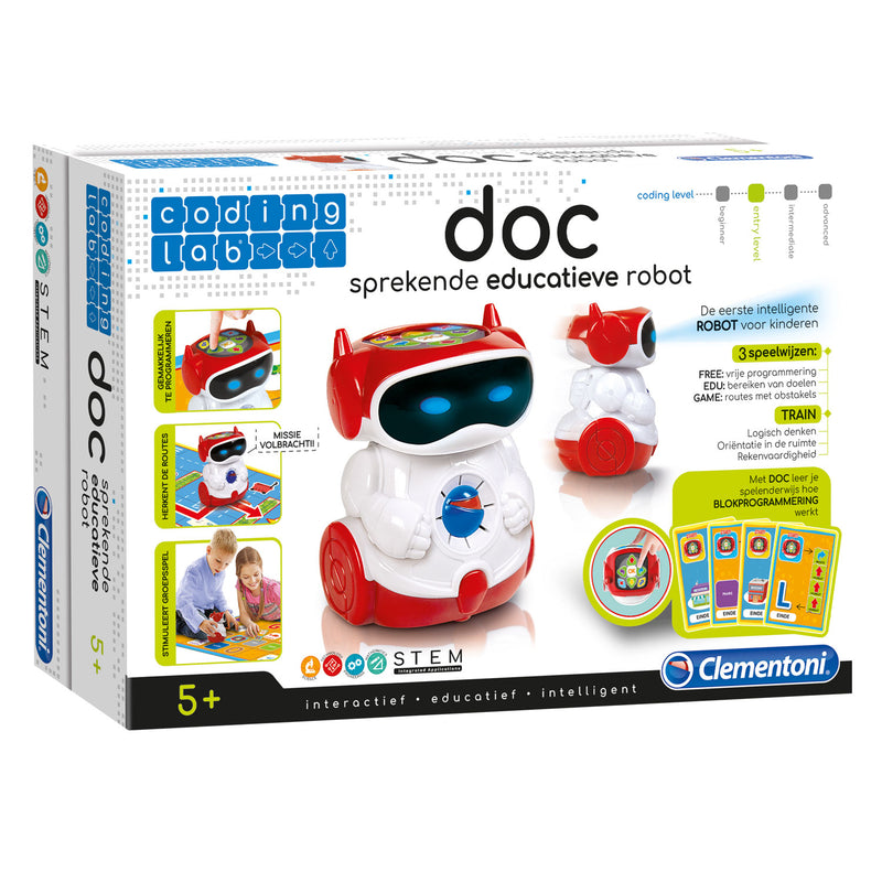 Afbeelding laden in galerijviewer, Clementoni coding lab - doc educatieve pratende robot