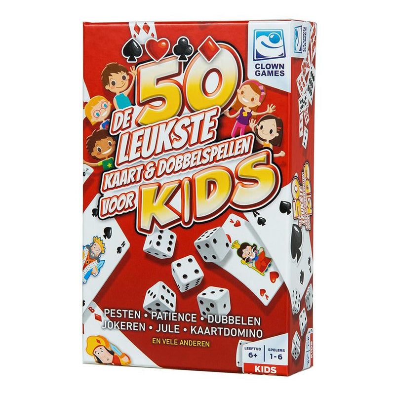Afbeelding laden in galerijviewer, Clown games kids 50 kaart dobbel spellen