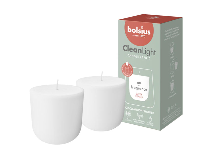 Afbeelding laden in galerijviewer, Bolsius navulling clean light zero pak a 2 stuks<br>