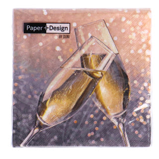 Afbeelding laden in galerijviewer, Duni servetten cheers 24x24 cm | 12 stuks