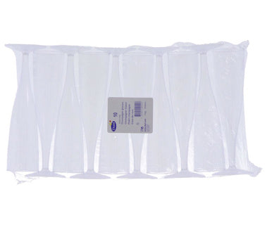 Afbeelding laden in galerijviewer, Duni champagneglazen crystallo plastic 10 stuks | 5 stuks