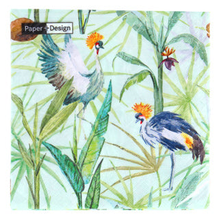 Afbeelding laden in galerijviewer, Duni servetten dancing birds 33x33 cm | 12 stuks