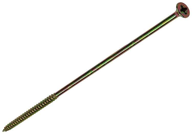 Afbeelding laden in galerijviewer, Mack 1006991 - spaanplaatschroef vz kop geelverzinkt 50st 6 x 200mm | 2 stuks