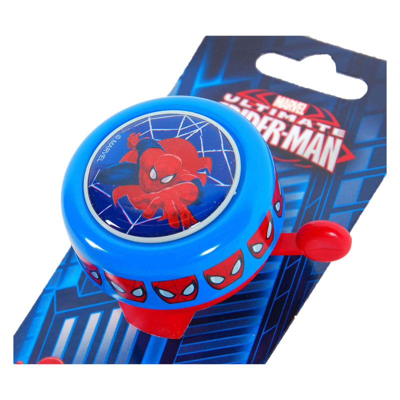 Afbeelding laden in galerijviewer, fietsbel Spider-Man blauw rood 54 mm