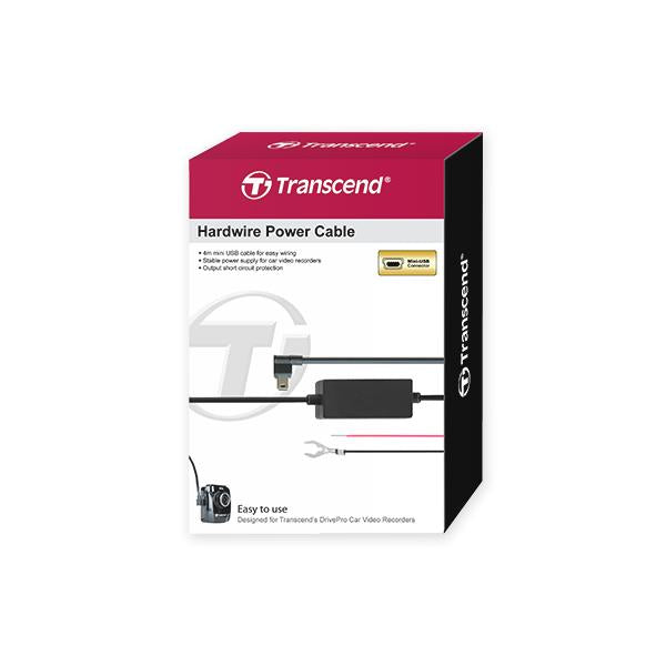 Afbeelding laden in galerijviewer, Transcend ts-dpk2 drivepro hardwire power cable, mini-usb micro-usb, 4m, black