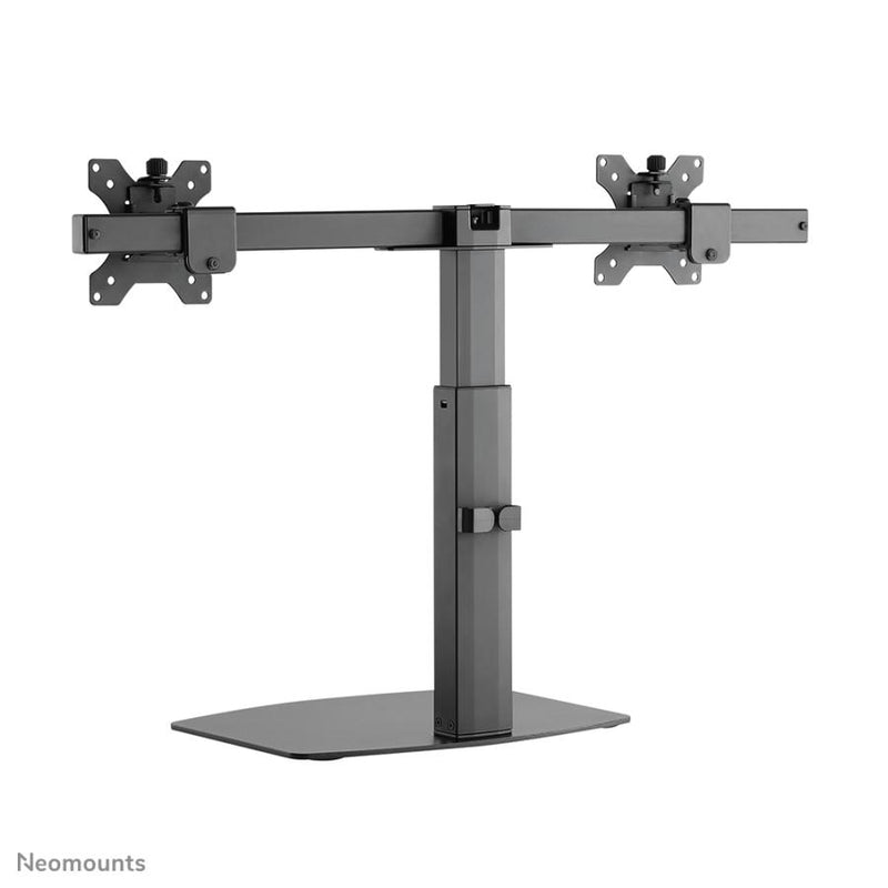 Afbeelding laden in galerijviewer, Neomounts fpma-d865dblack flatscreen bureausteun, 2x 10-27 , 12 kg, 35 - 46cm, 75x75 100x