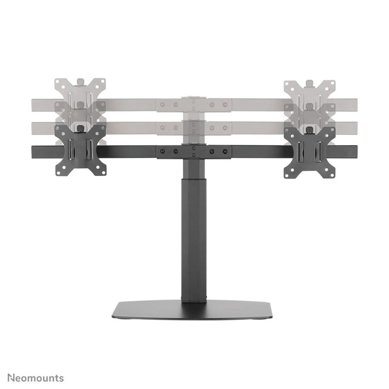 Afbeelding laden in galerijviewer, Neomounts fpma-d865dblack flatscreen bureausteun, 2x 10-27 , 12 kg, 35 - 46cm, 75x75 100x