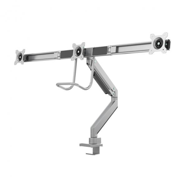 Afbeelding laden in galerijviewer, Neomounts neomounts nm-d775dx3silver flat screen desk mount, 17 27 , 6 kg, 100x100 mm, clamp, sil