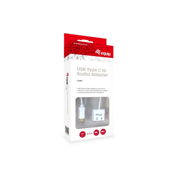 Afbeelding laden in galerijviewer, Equip 133460 usb to audio adapter, usb type-c -> 3.5mm jack