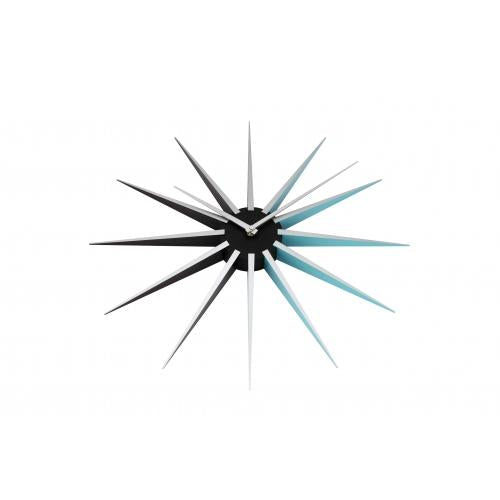 Afbeelding laden in galerijviewer, Nextime klok 3051bl nova, ø50 cm, wall, black blue