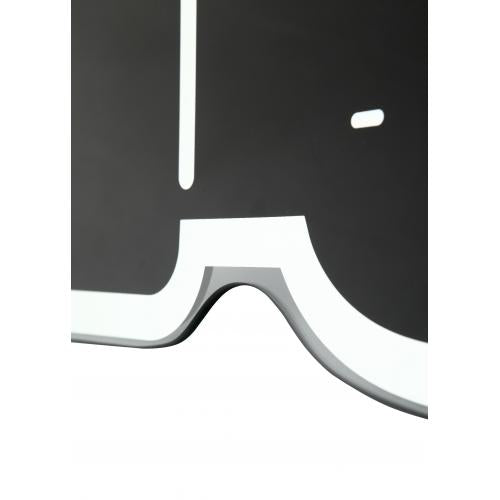 Afbeelding laden in galerijviewer, Nextime klok 3072zw thumbs up, 40.5x41.cm, wall, black silver