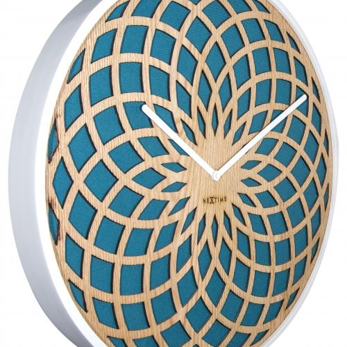 Afbeelding laden in galerijviewer, Nextime klok 3150tq sun small, ø35 cm, wall, turqoise