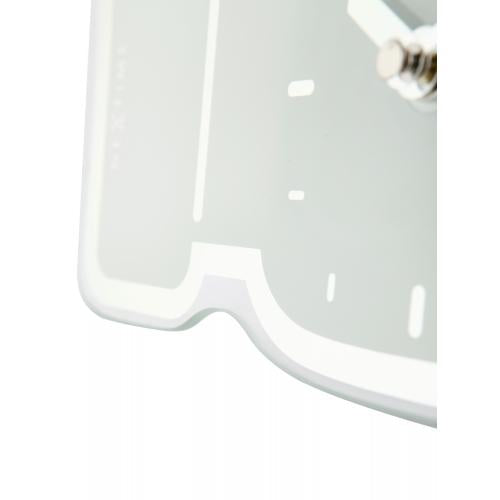 Afbeelding laden in galerijviewer, Nextime klok 5185wi mini thumbs up, 20.5x21 cm, wall, white silver