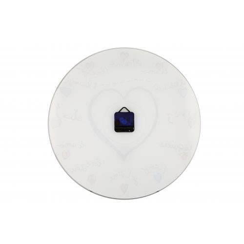 Afbeelding laden in galerijviewer, Nextime klok 8030 loving you, ø43 cm, wall, white multi-color