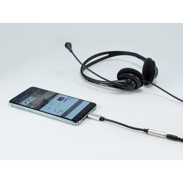 Afbeelding laden in galerijviewer, Equip 133474 usb-c to 3.5mm audio dac adapter, usb-c, 3.5 mm, male female, 0.15 m, black, silver