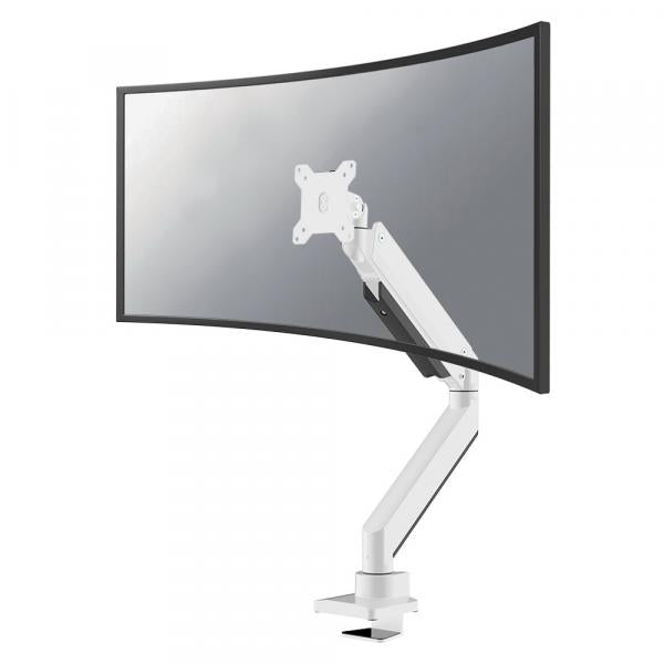 Afbeelding laden in galerijviewer, Neomounts nm-d775whiteplus curved screen desk mount, 49 , 18 kg, 100mm, clamp bolt, white