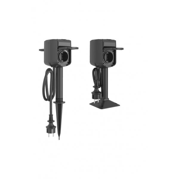 Afbeelding laden in galerijviewer, Woox r6079 slimme tweeweg buitencontactdoos, wifi, 2x schuko, ip44, 3680w, 16a