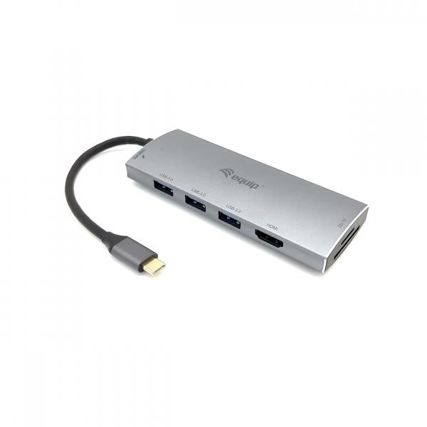 Afbeelding laden in galerijviewer, Equip 133482 usb-c 7in 1 multifunctional adapter