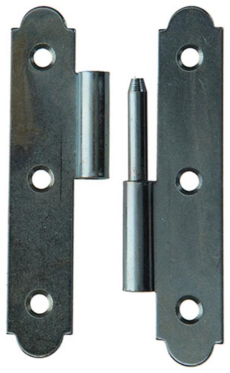 Afbeelding laden in galerijviewer, Mack 1013262 - 2 spaanse paumellen rechts verzinkt h 100 x b 50 mm | 5 stuks
