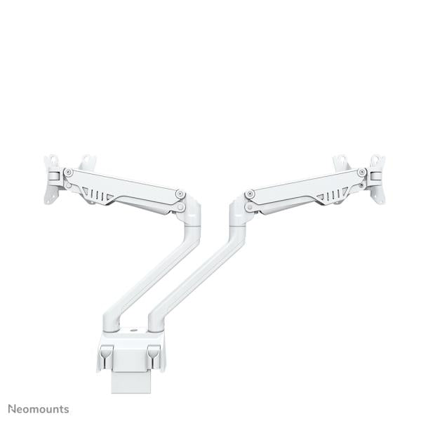 Afbeelding laden in galerijviewer, Neomounts neomounts fpma-d750dwhite2flat screen desk mount, clamp grommet, dual-mount, 10 32 inch