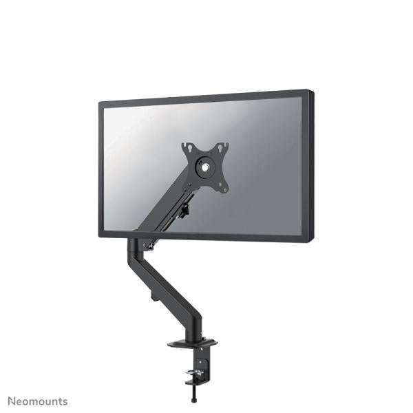 Afbeelding laden in galerijviewer, Neomounts ds70-700bl1 gas spring desk mount, clamp grommet, 17 - 27 inch, black