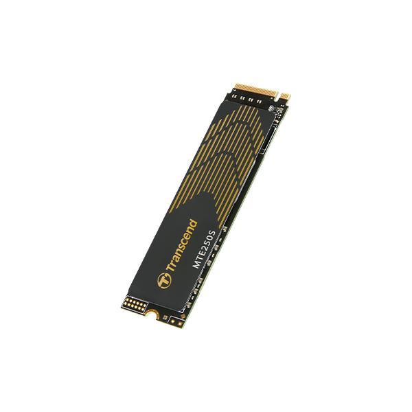 Afbeelding laden in galerijviewer, Transcend ts2tmte250s mte 250s, 2 tb, m.2 2280, pcie gen4x4, nvme, 3d tlc, w dram, heatsink