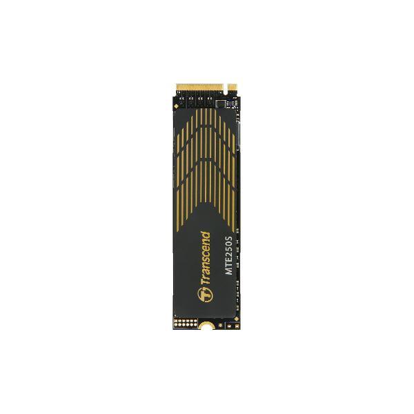 Afbeelding laden in galerijviewer, Transcend ts2tmte250s mte 250s, 2 tb, m.2 2280, pcie gen4x4, nvme, 3d tlc, w dram, heatsink