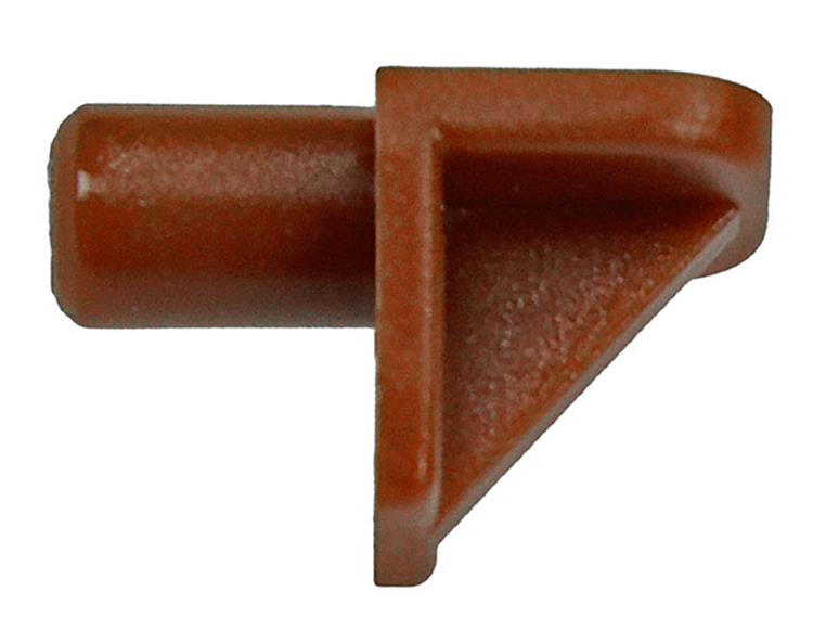 Afbeelding laden in galerijviewer, Mack 1015840 - 20 plankdragers kunststof bruin ø 5 mm | 5 stuks