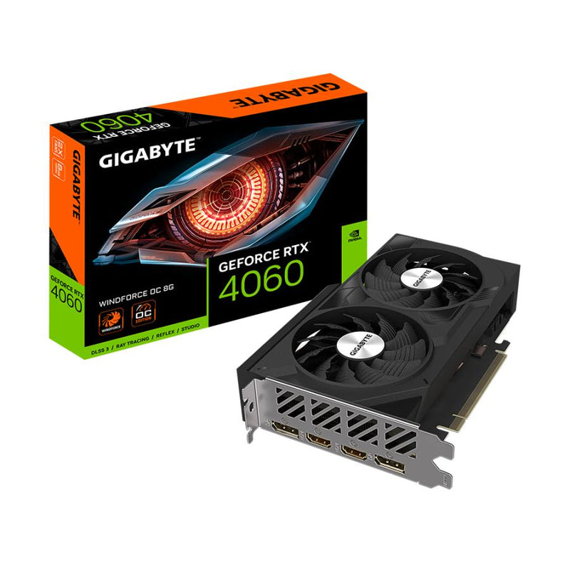 Afbeelding laden in galerijviewer, GIGABYTE GeForce RTX 4060 WINDFORCE OC 8G