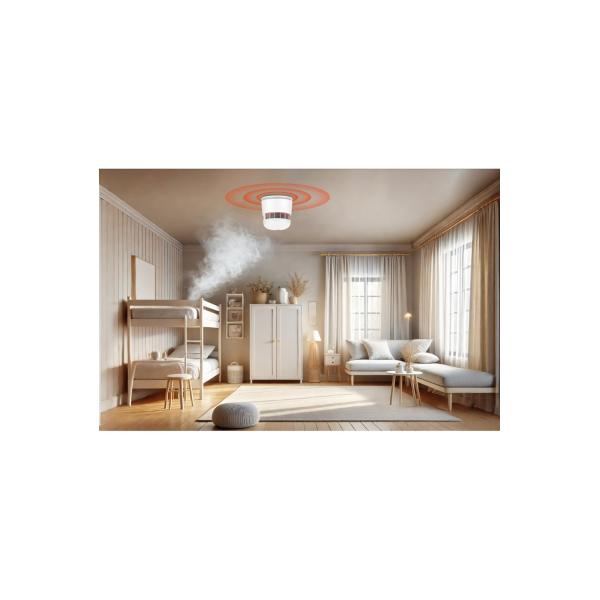 Afbeelding laden in galerijviewer, Woox r7305 smart zigbee rook alarm, zigbee, google assistant, ip20, white