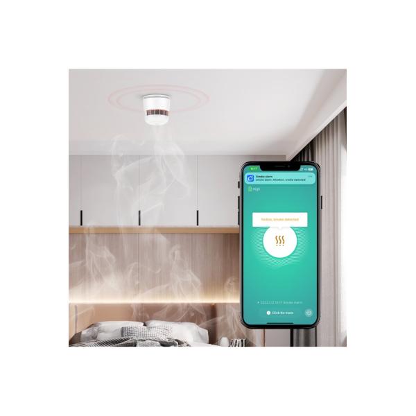 Afbeelding laden in galerijviewer, Woox r7305 smart zigbee rook alarm, zigbee, google assistant, ip20, white